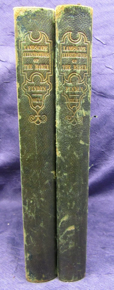 Landscape Illuatrations of the Bible 2 Bde. 1835/36 50 Stahlst. 45 Stahlst. js  - Bild 3 von 4