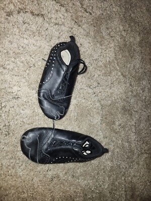 Puma Shoes Sela Diamond Rhinestone Girl's Black Sneakers Size