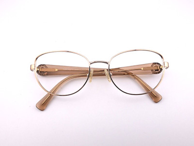 Versace Eyeglasses Frames Only, MOD. 1246-B 1052, 52-17-135, Yellow/Gold, Italy