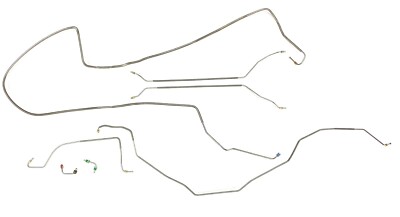Full Brake Line Set In Stainless Steel 1968-72  (See bullet points for fitment)