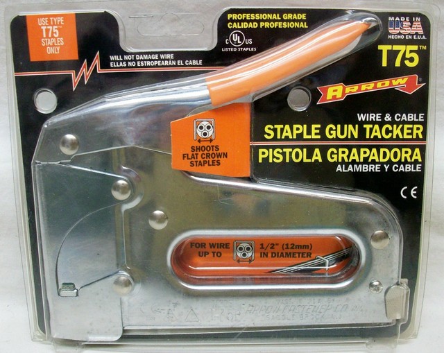 Arrow Fastener T75 Wire & Cable Staple Gun for sale online eBay