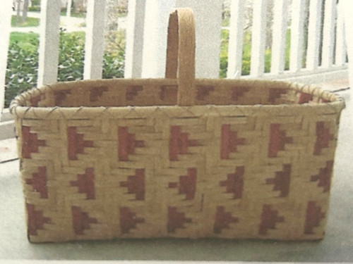 Basket Weaving Pattern Red Arrows Market Basket by Patty Feather