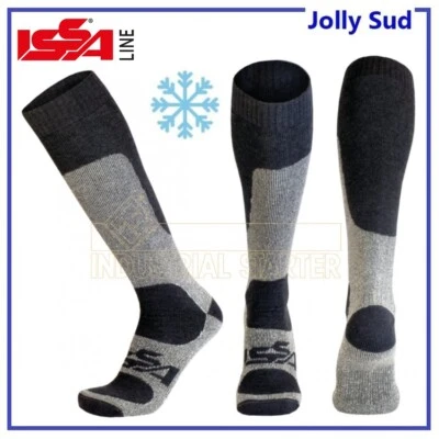 Calzini Lunghi da Lavoro Uomo ISSA LINE Calze Termica Calzettoni di Lana Caldi