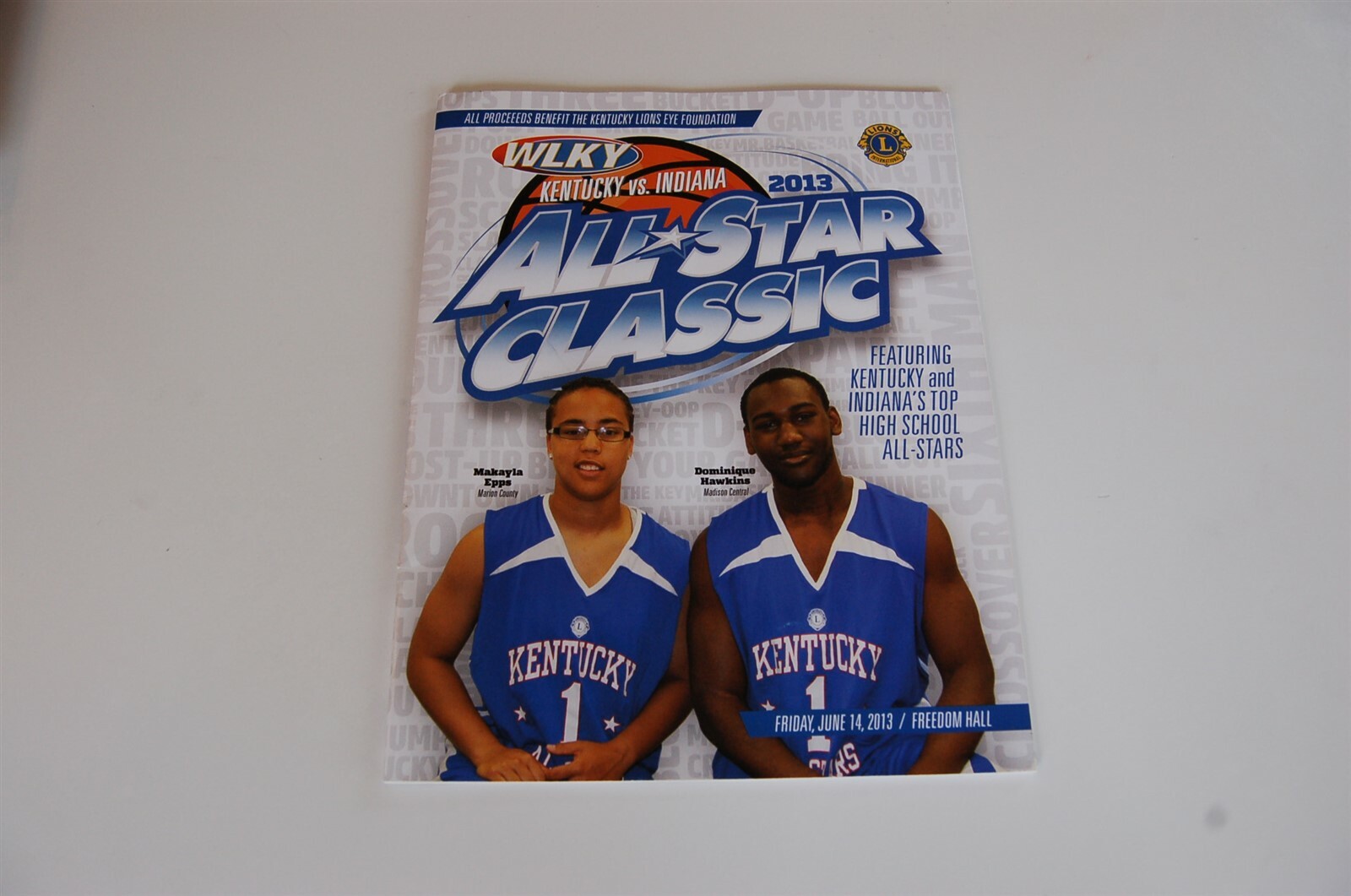 2013 Indiana Kentucky High School Basketball All Star Game Program eBay