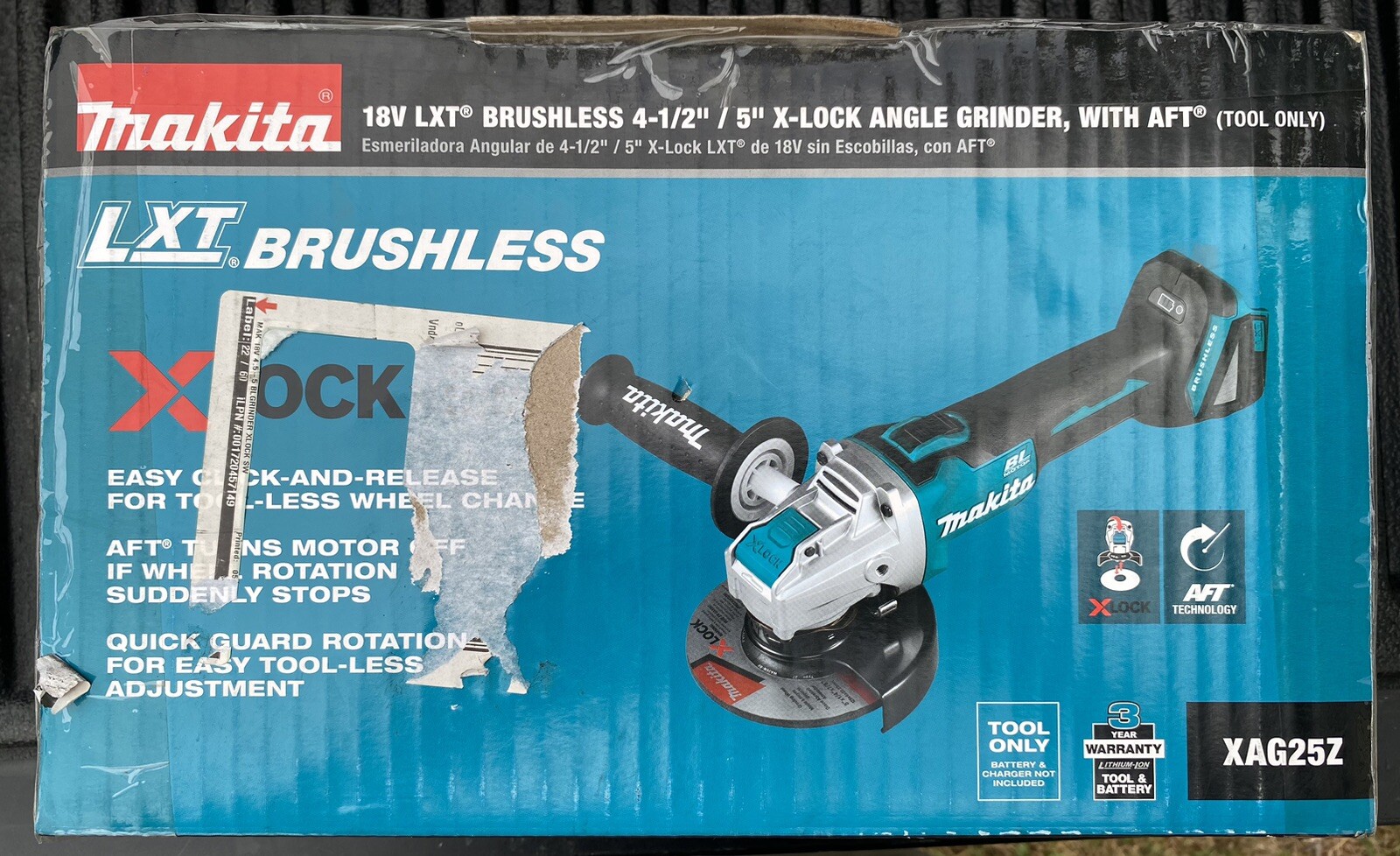 Makita 18 V XAG04Z Makita 18V LXT Lithium-Ion 4-1/2