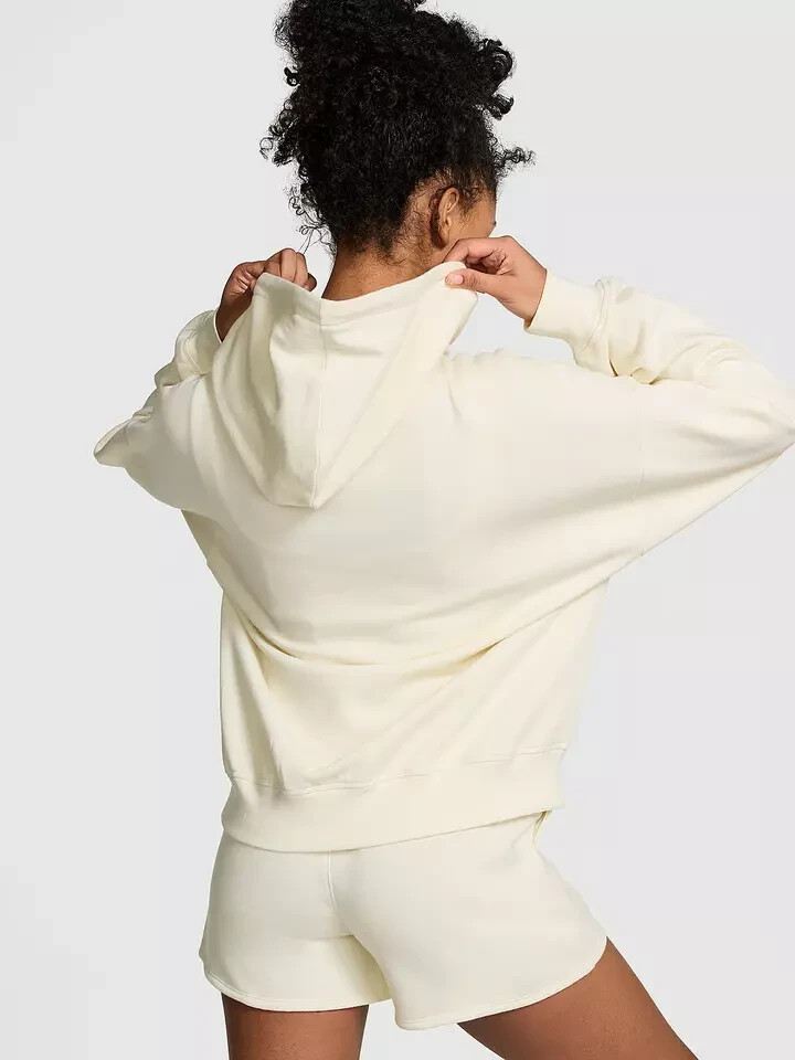 XL NWT VICTORIA SECRET PINK Limited Edition Ivy Fleece Campus Full Zip