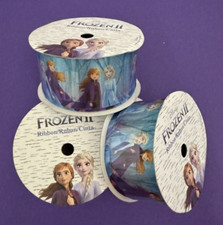 Disney Frozen II Anna & Elsa 3 Offray Ribbon 1 1/2" x 9' each Made in USA
