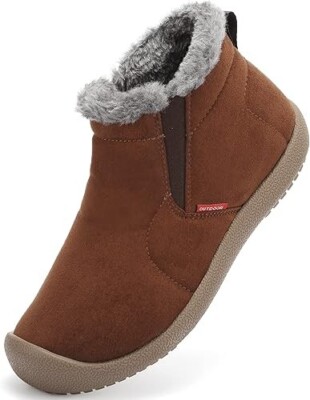 Men's Winter Shoes Faux Fur Warm Lined Snow Boots Winter Outdoor Non-Slip Winter