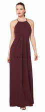 BILL LEVKOFF 1617 MAXI GOWN FORMAL PROM SIZE 4 WINE RED NEW