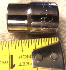 8 Pt 5/16" Craftsman 3/8" Dr double square VTG Socket 44342 USA tool G2 inverted