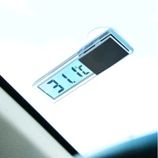 Car Window Suction Cup LCD thermometer Digital Interior Accessories Transparent 