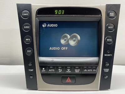 LEXUS GS430 (前期) TOYOTA 純正マルチナビゲーションシステム 06-07 Lexus GS300 GS430 Navigation Radio Main Screen Climate 86111