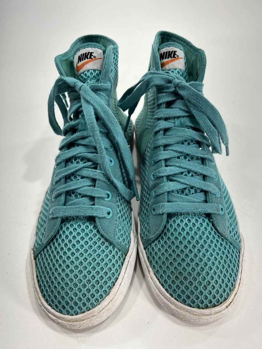 Nike Women s Shoes Blazer Mid Mesh Sneakers 579956 300 Blue Clean