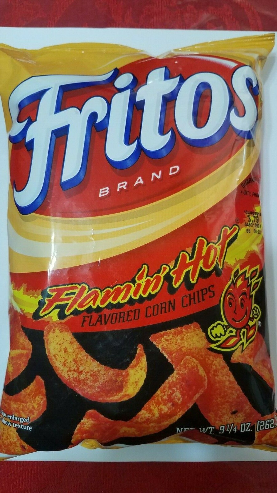 Fritos Brand Flamin' Hot Flavored Corn Chips Grelly USA