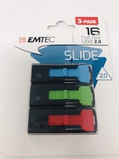 Emtec 16gb Flash Drives 3-Pack USB 2.0