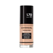 COVERGIRL TruBlend Matte Made Liquid Foundation, L70 Natural Ivory, 1 fl oz,