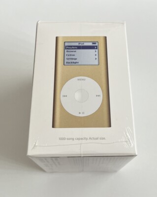 New Sealed Old Stock Apple iPod Mini 1st Generation - GOLD
