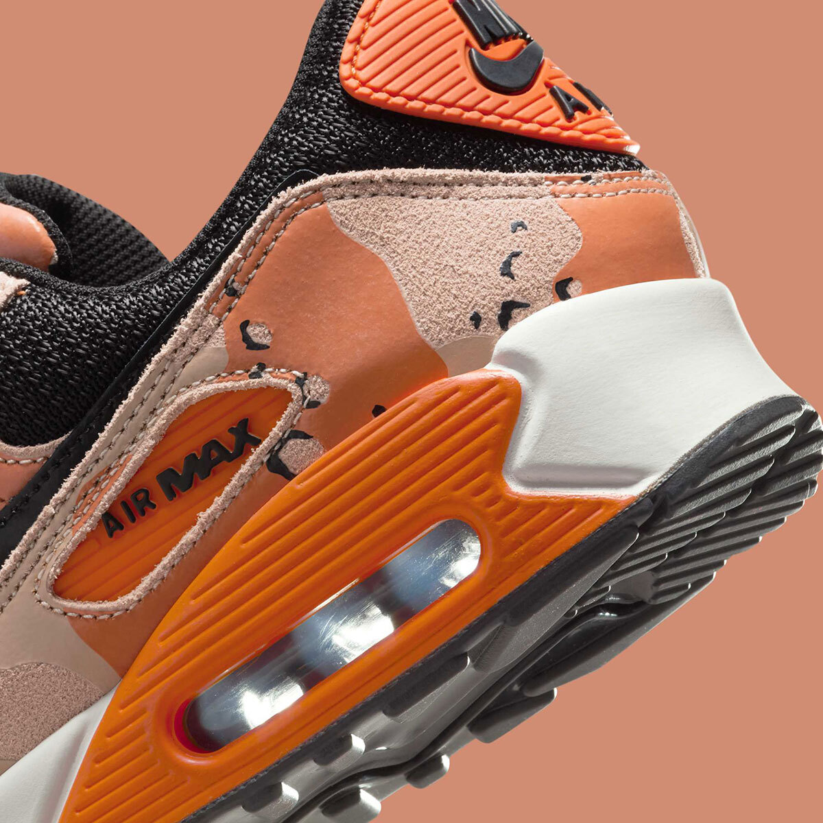 Nike Air Max 90 PRM Camo Pack Safety Orange Bio Beige Phantom