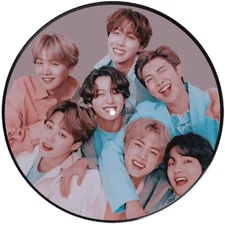BTS - KPOP - Picture Disc - Real Vinyl 12" - Upcycled Wall Art