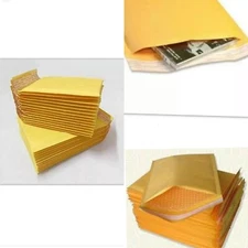( 220 )Uline Self-Seal Gold Bubble Mailers 7" x 11"
