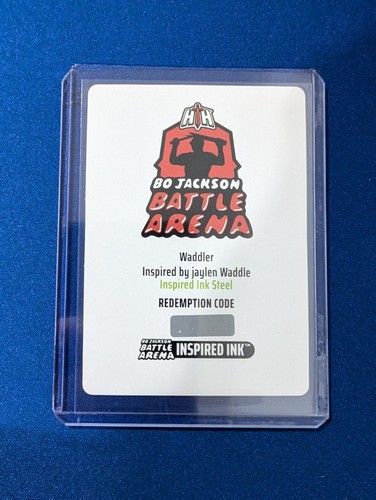 2024 Bo Jackson Battle Arena WADDLER JAYLEN WADDLE On Card Auto Redemption