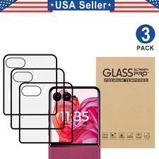3PCS Tempered Glass Screen Protector For Motorola Moto RAZR + Ultra 2024 2025