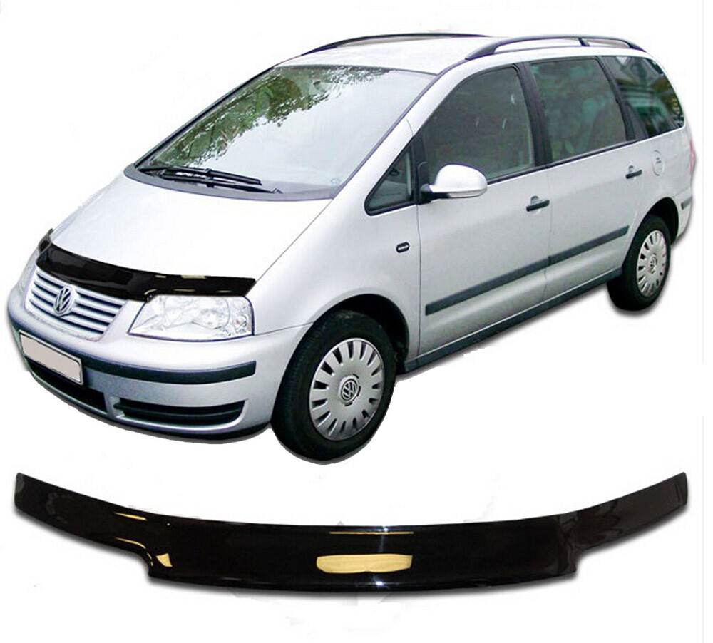 Bra de capot pour VW Sharan 2000-2010 protecteur de carrosserie en cuir noir