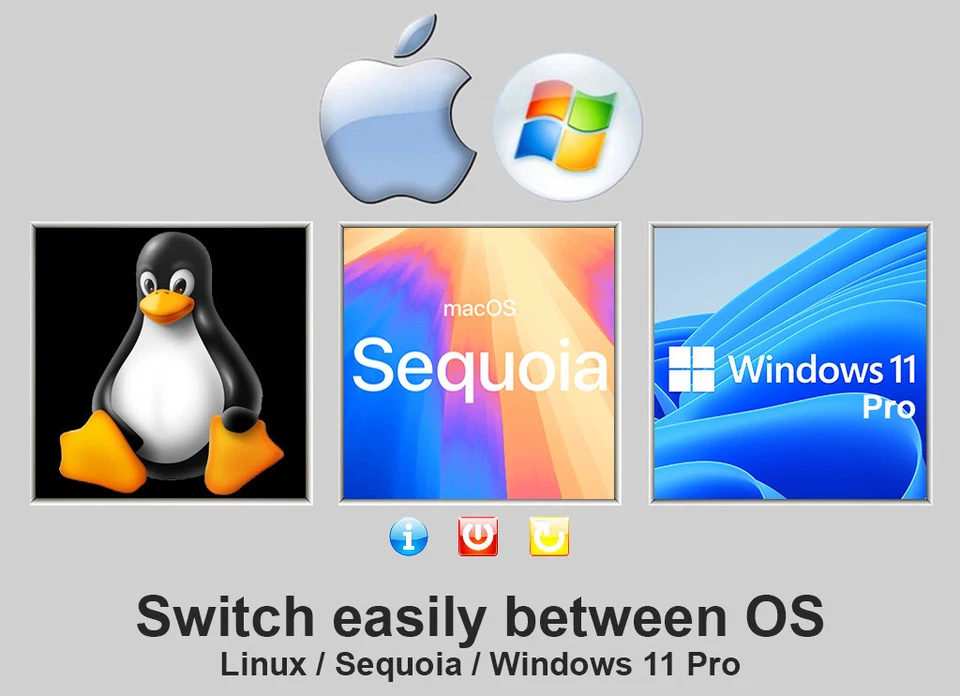 MacBook 13.3 inch 8GB 1TB Apple Sequoia Windows 11 Linux Office - Image 2 of 4