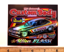 Phil Castronovo REVELLs CUSTOM BODY Black Duster HOLOGRAPIC Banner Decal Sticker