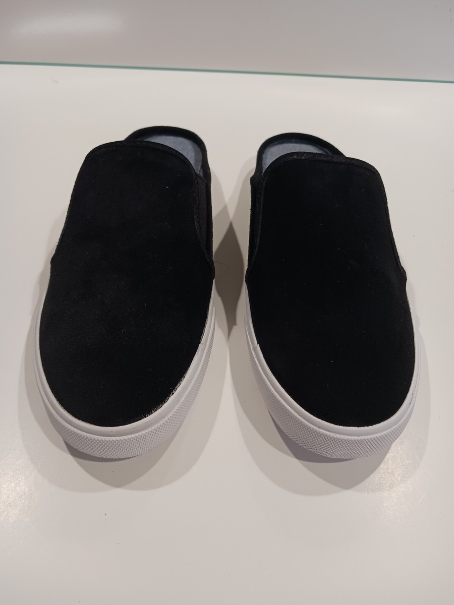 NEW Tommy Hilfiger Black Suede Slides size 9 | eBay