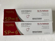 (2 PK) SP-6 Probiotics Whitening Toothpaste, Advanced Enamel Protection - 120 gr