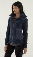 Lululemon Blue Fleecy Keen Jacket Us6 Uk 10