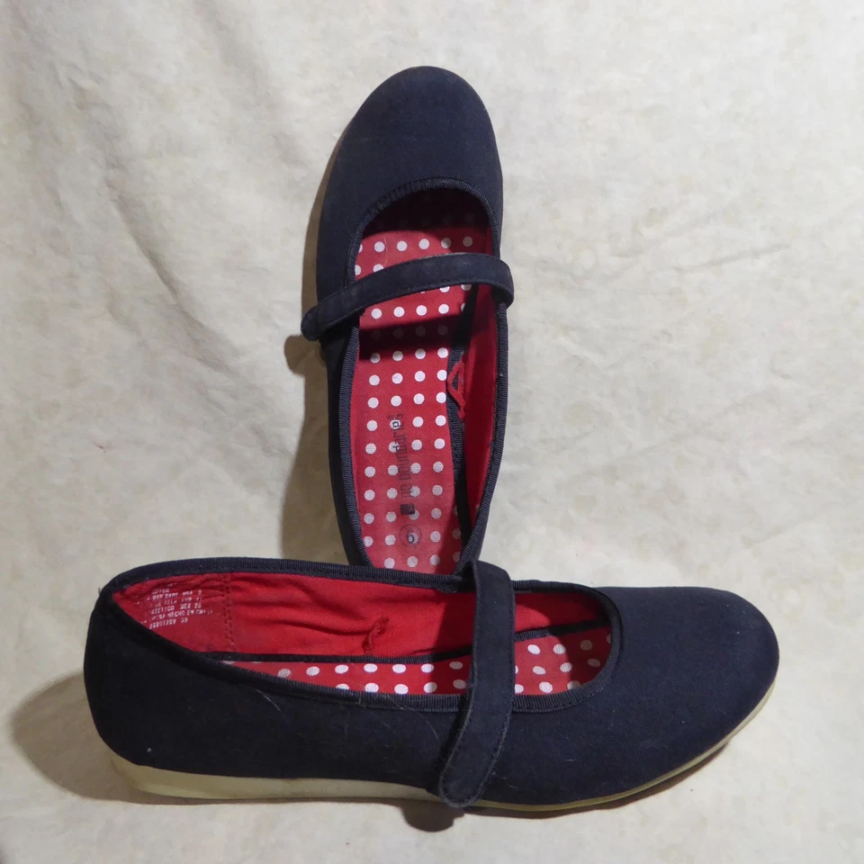 🩰 No Boundaries Mary Jane Correa Ballet Pisos talla 9 M Denim Negro; Suelas Deportivas Foto 2 de 4