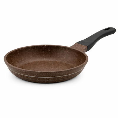 20 cm Bratpfanne mit Induktion Druckguss - Schokolade