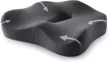 Memory Foam Seat Cushion Office Chair Car Seat Pad Coccyx Tailbone Pain Relief.