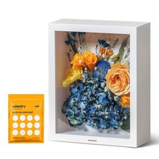 wisedry 8x10 Inch Deep Flower Shadow Box Frame - 360 Airtight Seal Acrylic