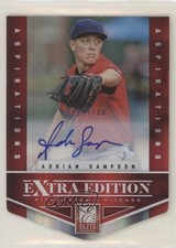 2012 Elite Extra Edition Aspirations Die-Cut Signatures Adrian Sampson Auto tj0