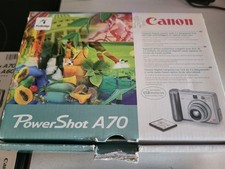 Canon PowerShot A70 3.2MP Digital Camera - Silver w/Original Box  Papers