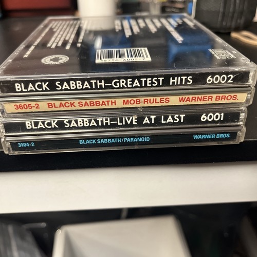 Menge 4 Black Sabbath CDs Paranoid Live At Last Mob Regeln Greatest Hits 1980
