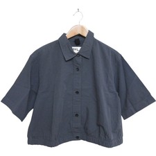 MHL Margaret Howell Short Sleeve Shirt Gray Size 2 Women's Used