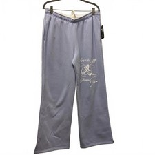 Brand New Wild Fable Women's Large Blue Embroidered Sweatpants Comfort Casual