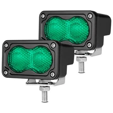 Pair 3" Green LED Light Hog Deer Hunting Light for Night Hunting Fishing UTV ATV