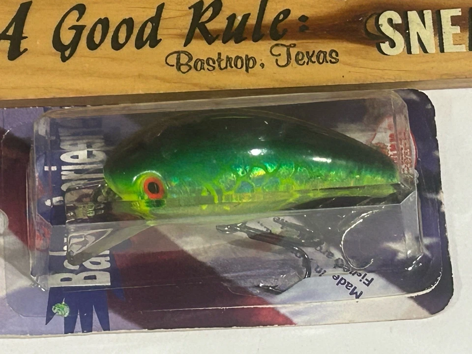 SEÑUELO DE PESCA VINTAGE Mann's Baby 4- Crankbait 1/4 oz holo tigre fuego color leer Foto 2 de 4