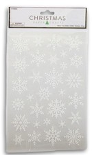 Christmas White Snowflakes Glitter Stickers Adhesive Decals Crafts Scrapbooks 30
