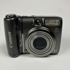 Canon PowerShot A590 Digital Camera Gray 8.0 MP 4x Zoom- PARTS/NOT WORKING