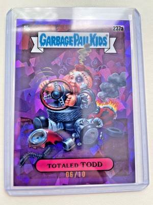 2023 Topps Garbage Pail Kids Sapphire Edition 237a Totaled TODD 06/10 PURPLE
