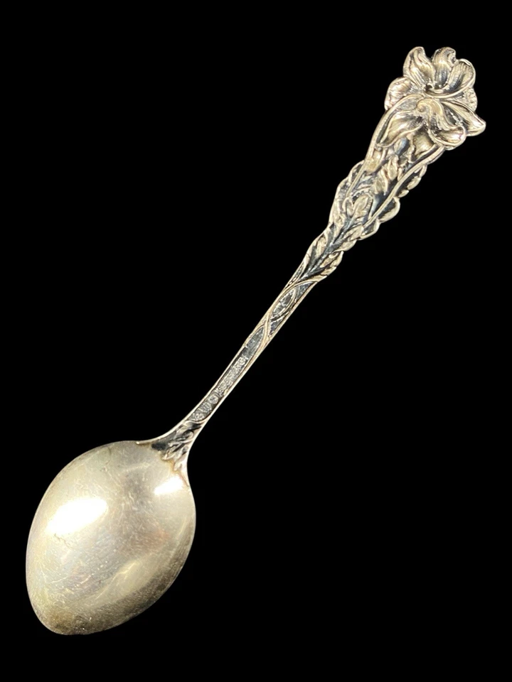 Antigua cuchara de recuerdo Watson Sterling San Francisco patrón Columbine 3,5" Foto 3 de 4