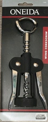 Oneida Wing Corkscrew Handy Bottle Opener Soft-touch Feel For Secure Grip