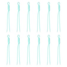 12Pcs Paracord Keychain Braided Rope Keychain Blue