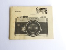 CANON FTb CAMERA INSTRUCTIONS Booklet. 50 Pages. English Addition.